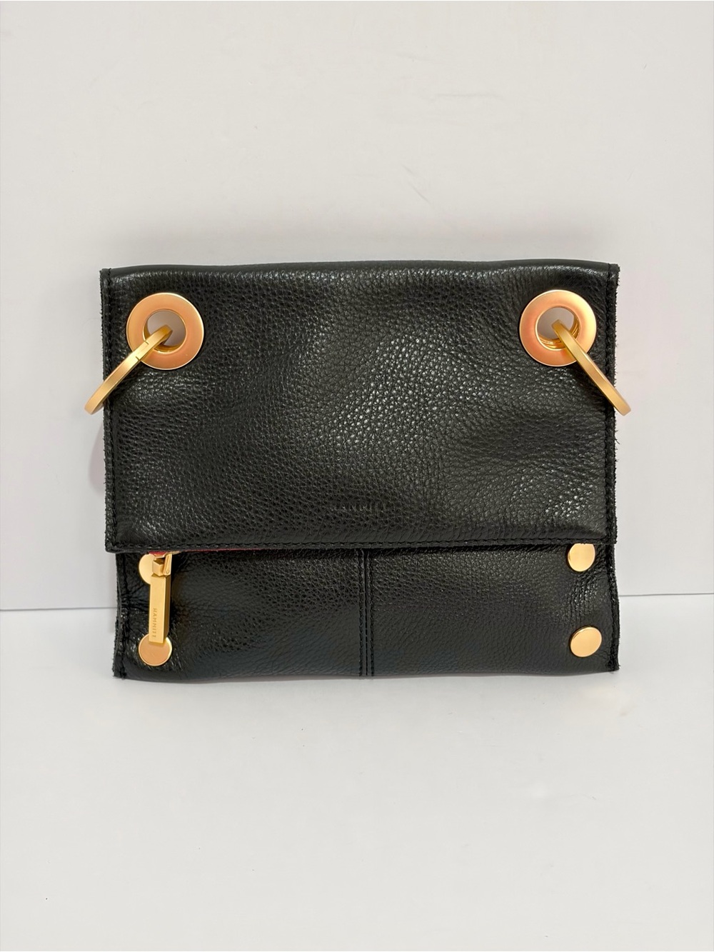 Hammitt Montana Small Reversible Crossbody Bag in Black/Brushed Gold Hardware